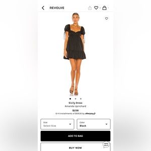 New without tags Amanda Uprichard Sicily Dress XS